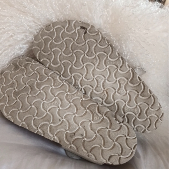 Birkenstock Gizeh Birko-Flor White Leather Sz 39 - Picture 6 of 10